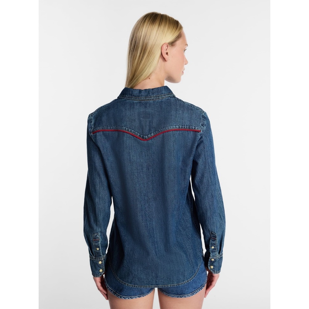 Kacey Lee x Kacey Musgraves Women's Denim Western Shirt- Size Small - Picture 5 of 7